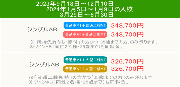 普通車+二輪キャンペーン