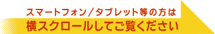 横スクロールしてご覧ください