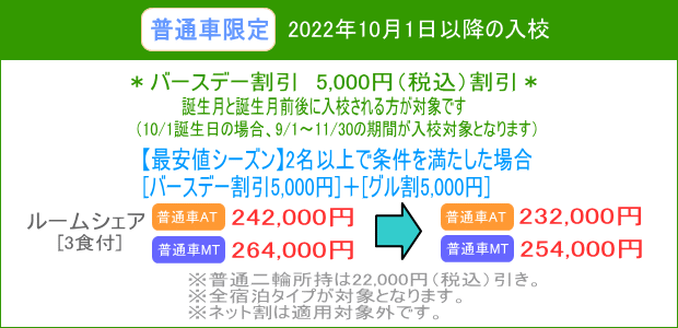 普通車バースデー割