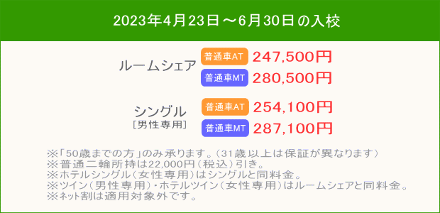 普通車キャンペーン